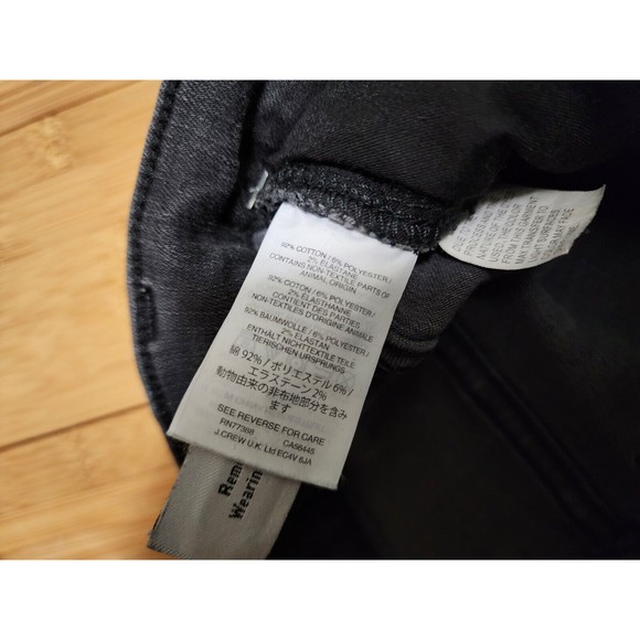 Madewell Womens Black Cali Demi Boot Distressed Button Fly Jeans G7687 Sz 24x26 - Picture 4 of 12